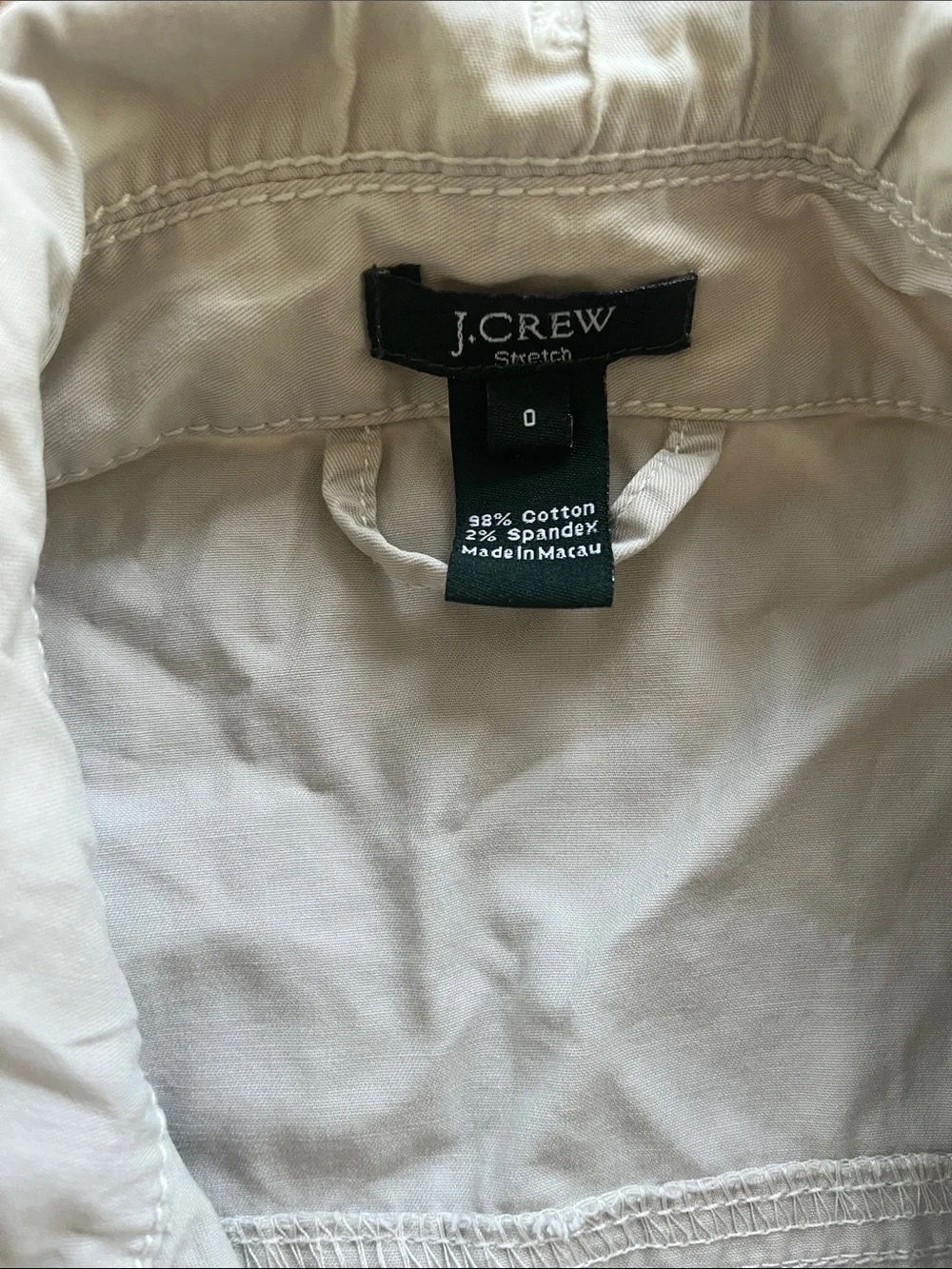 J. Crew Cream Utility Button-Front Jacket